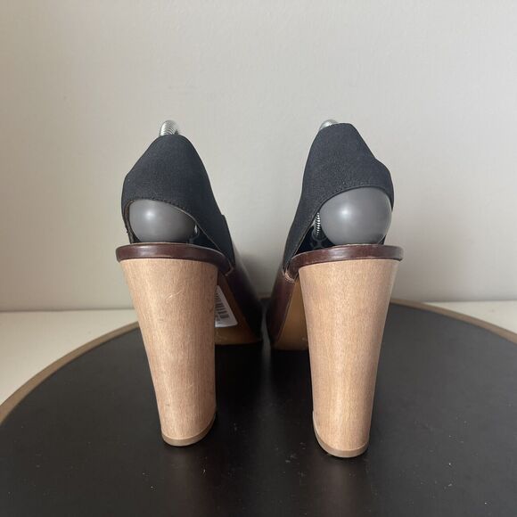 Marni Pumps Women's Leather Square Toe Platform Brown Size‎ 39.5 US 9 - Picture 8 of 13